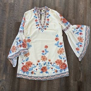 Floral Bell Sleeve Dress